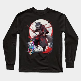 The werewolf man in samurai clothing is our signature summer shirt Long Sleeve T-Shirt